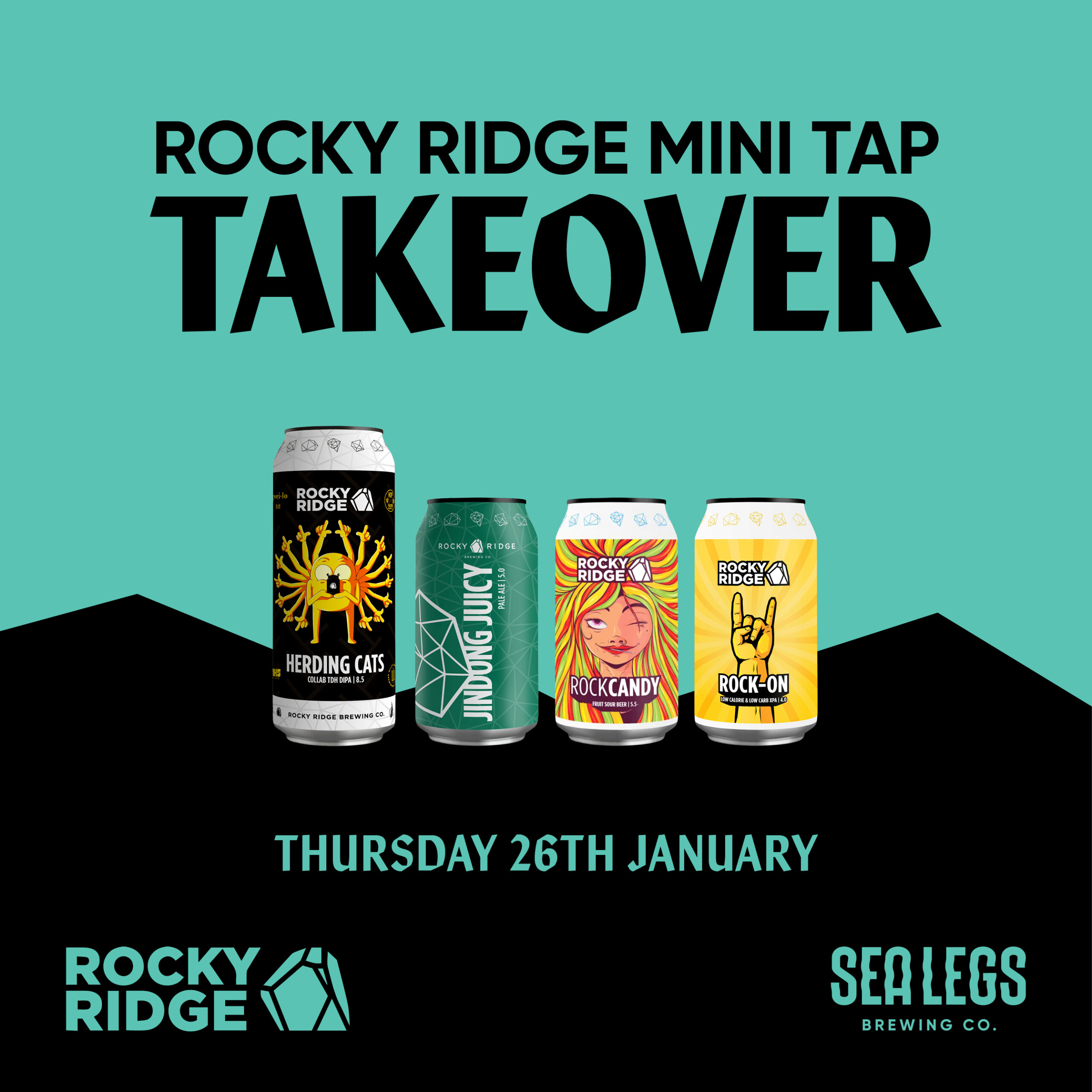 Rocky Ridge Mini Tap Takeover Sea Legs Brewing Co.