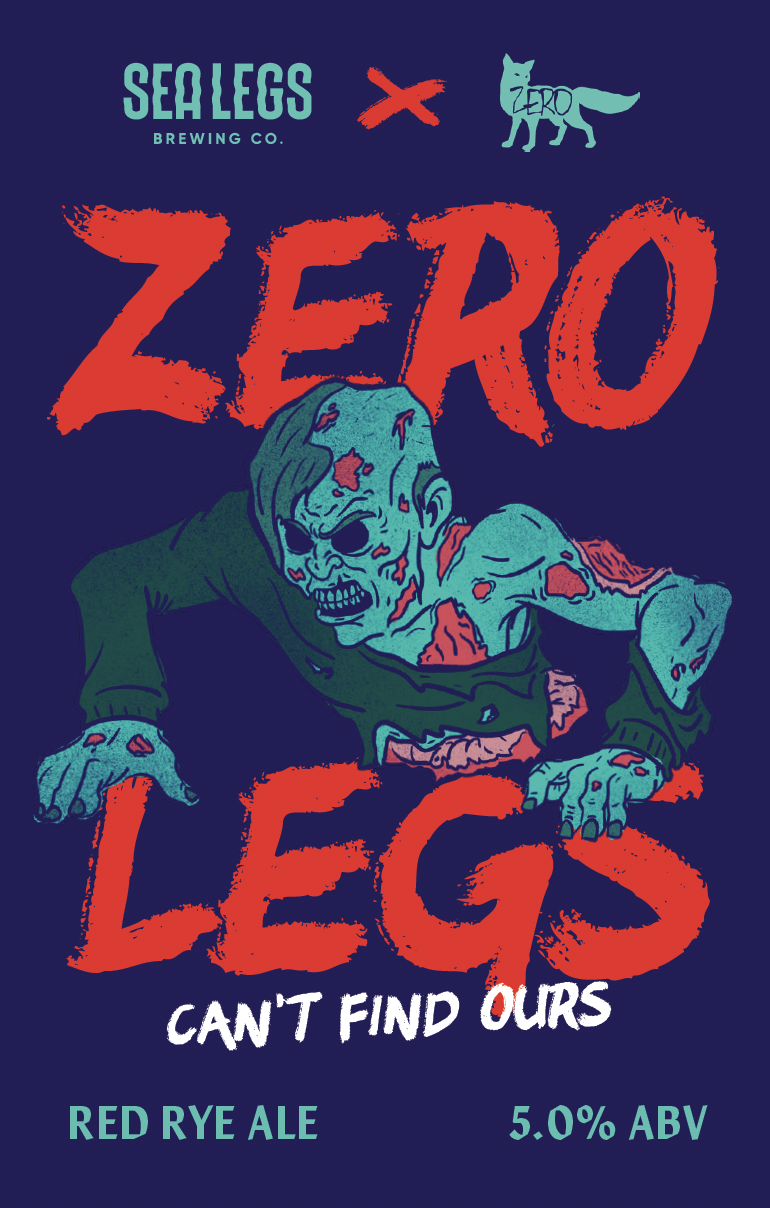 Zero Legs “Can’t Find Ours” Red Rye Ale Collab