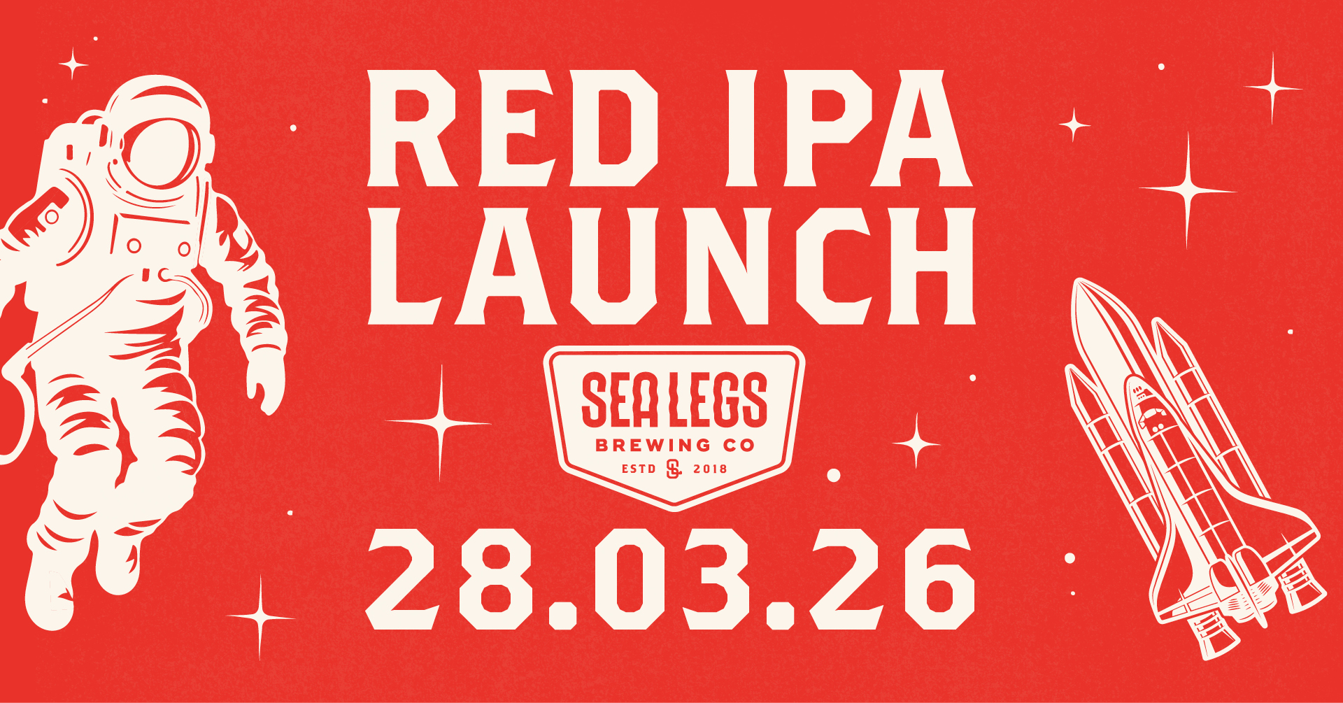 Red IPA Launch – Sat 28 Mar
